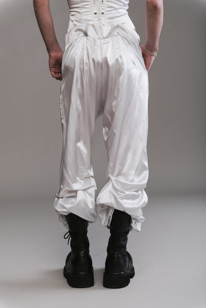 Straight-Across Corset & Draped Pants