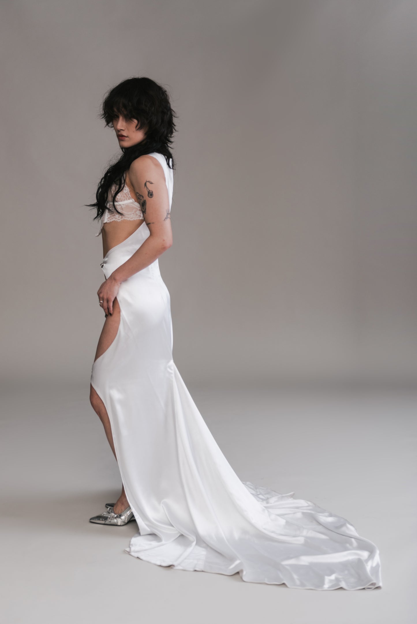 Cutout Honeymoon Gown