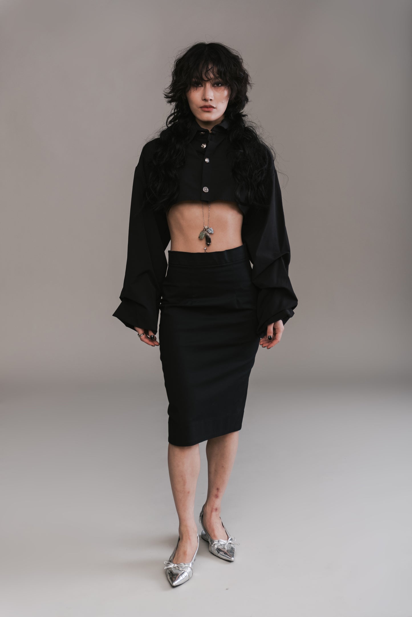 Cutout Pencil Skirt