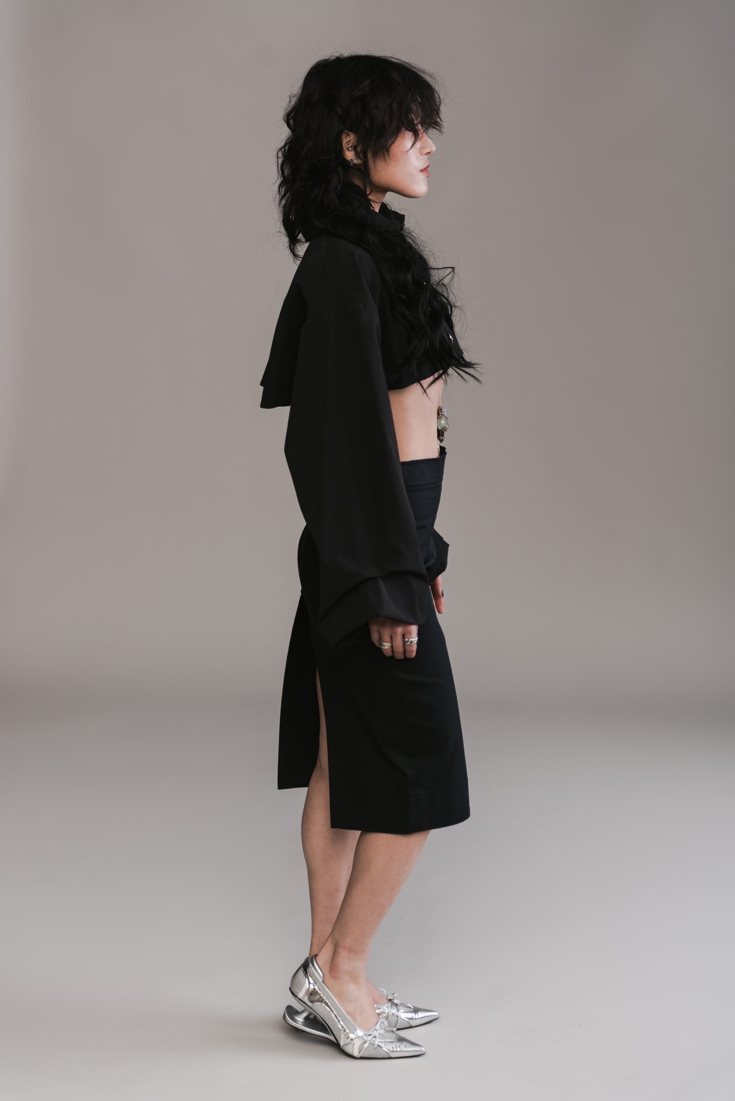 Cutout Pencil Skirt