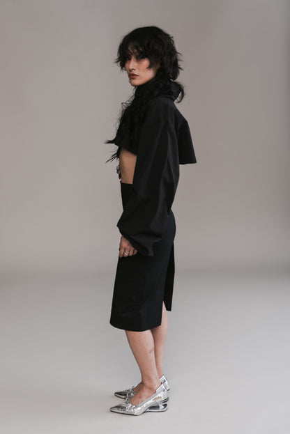 Cutout Pencil Skirt