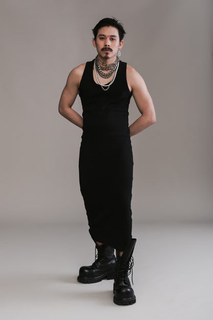 Butt Cutout Tank Dress