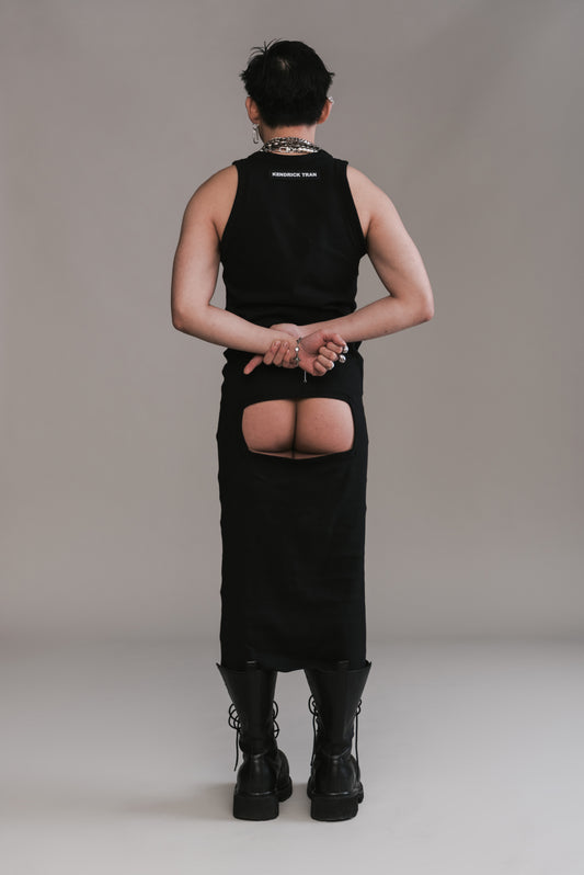 Butt Cutout Tank Dress