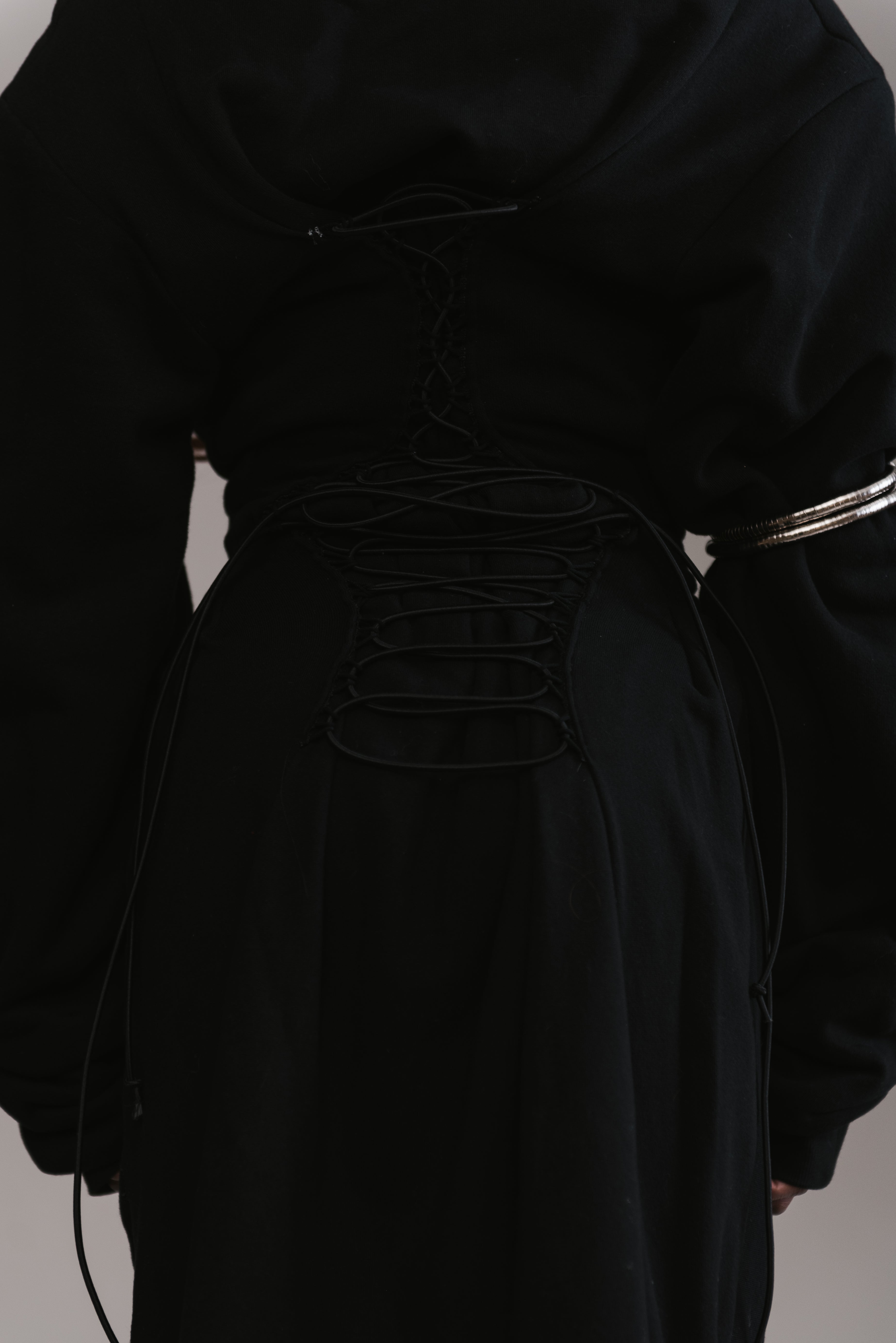 Cinched Zip-Up Hoodie Dress – KENDRICK TRAN