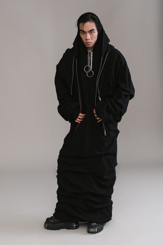 Three Layered Hoodie Dress