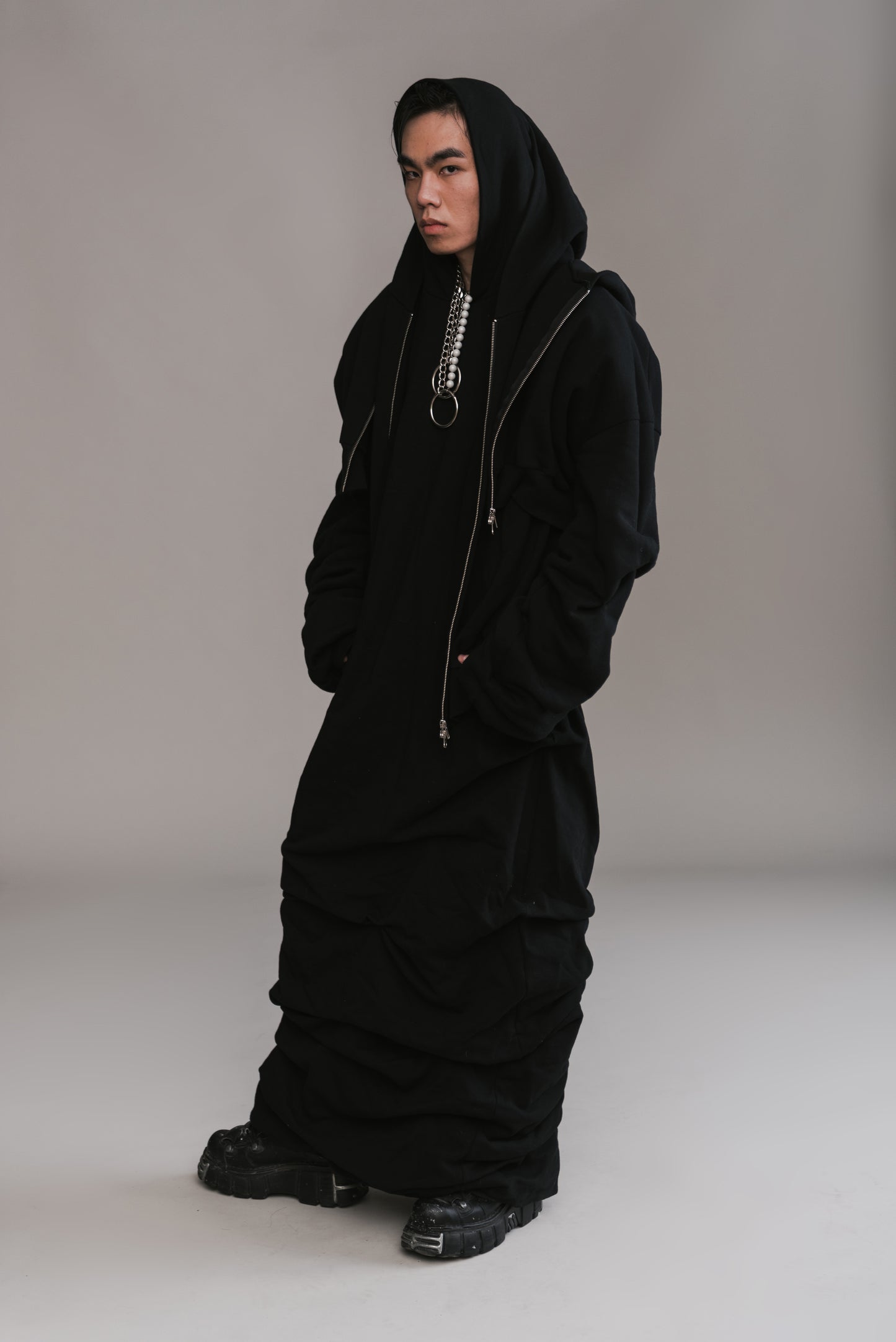 Three Layered Hoodie Dress